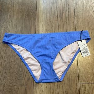 Shade & Shore Blue Ribbed Bikini Bottoms‎